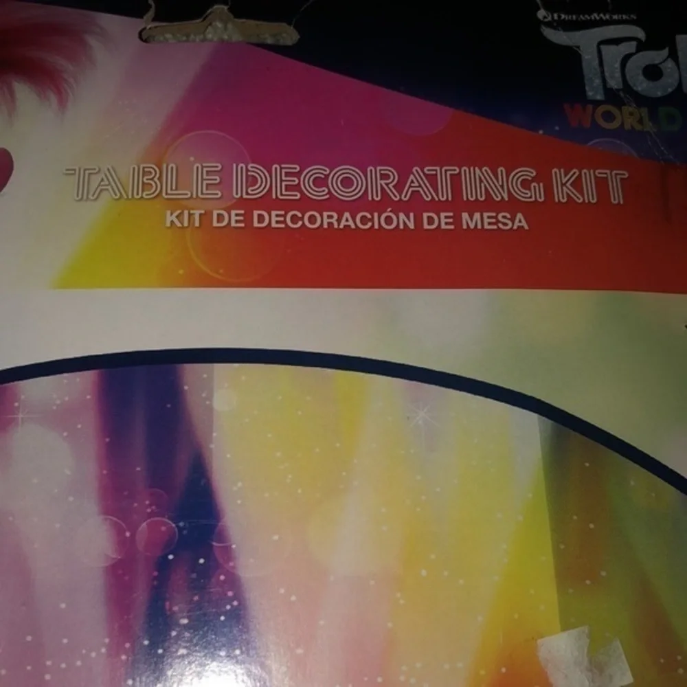 Trolls World Tour Birthday Party Table Decorating‎ Kit New